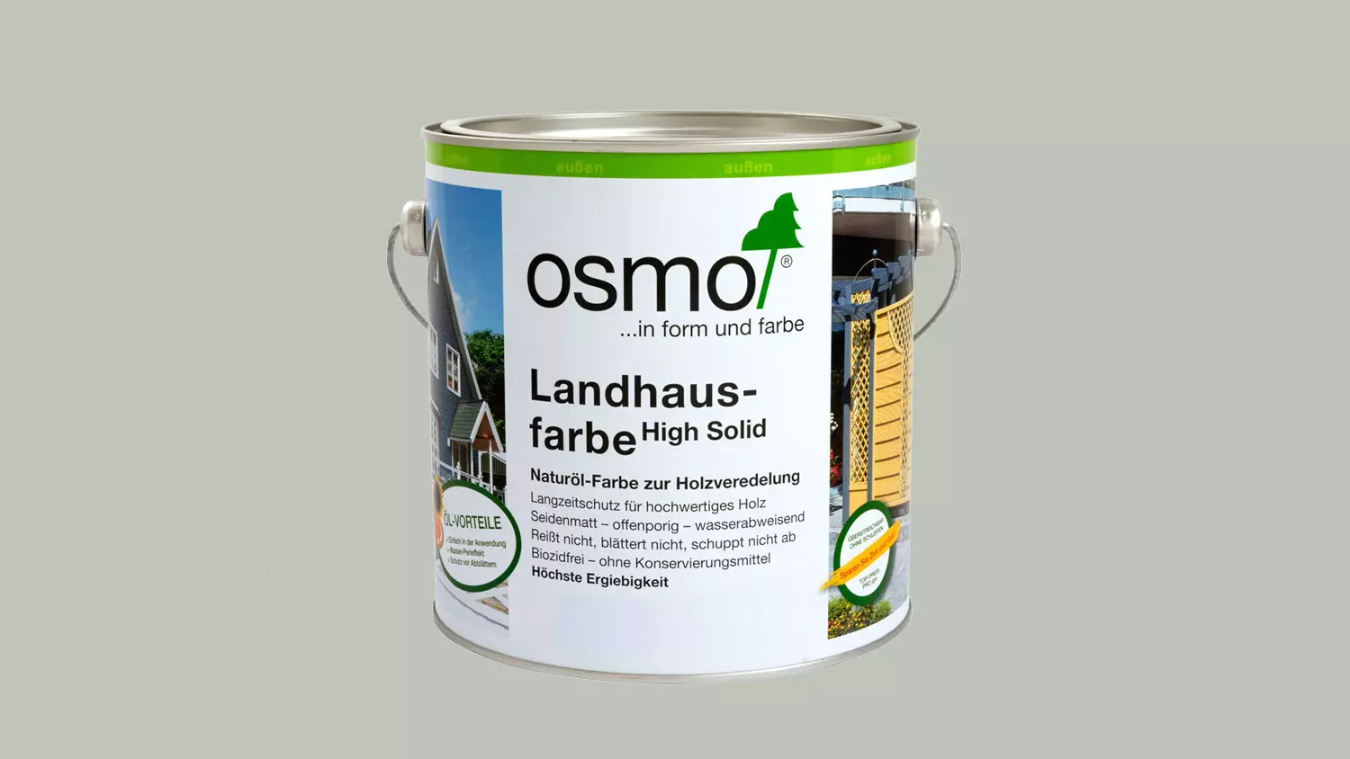 Osmo Landhausfarbe 2735 Lichtgrau, 2,5l 